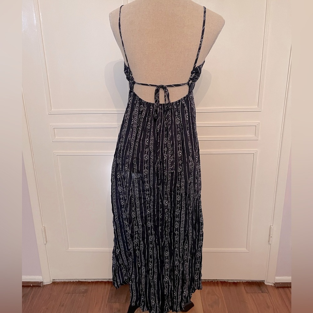 Open Back Summer Dress with Slit